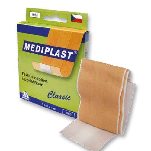 Textilní náplast s polštářkem v krabičce